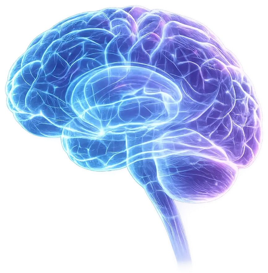 Cerebro iluminado que representa la inteligencia artificial de grau.ad
